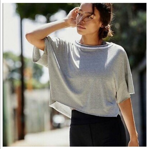 Free People Tops - Free People Heather Grey Forever Yours T-Shirt